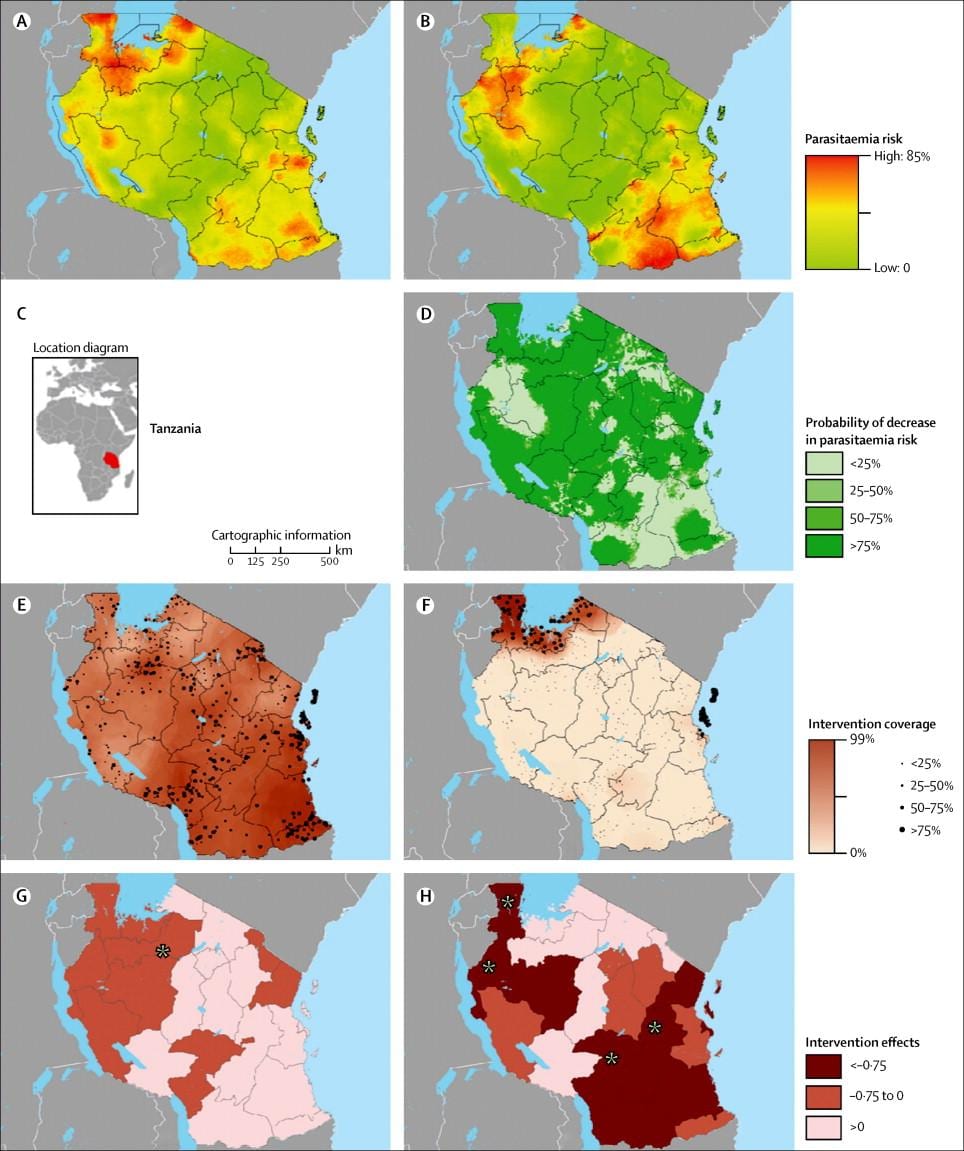 Mapa tanzanie malárie 
