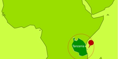 Mapa mafia island, tanzanie