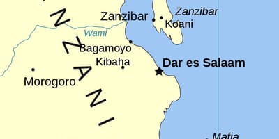 Tanzanie ostrovy mapa