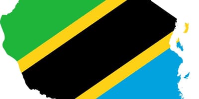 Mapa tanzanie vlajky