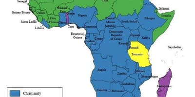 Mapa tanzanie náboženství