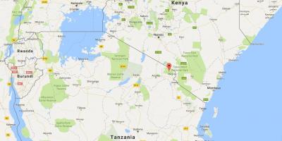 Tanzanie umístění na mapě světa